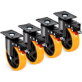 Heavy Duty 5 Inch Swivel Casters With Locks Set Of 4
