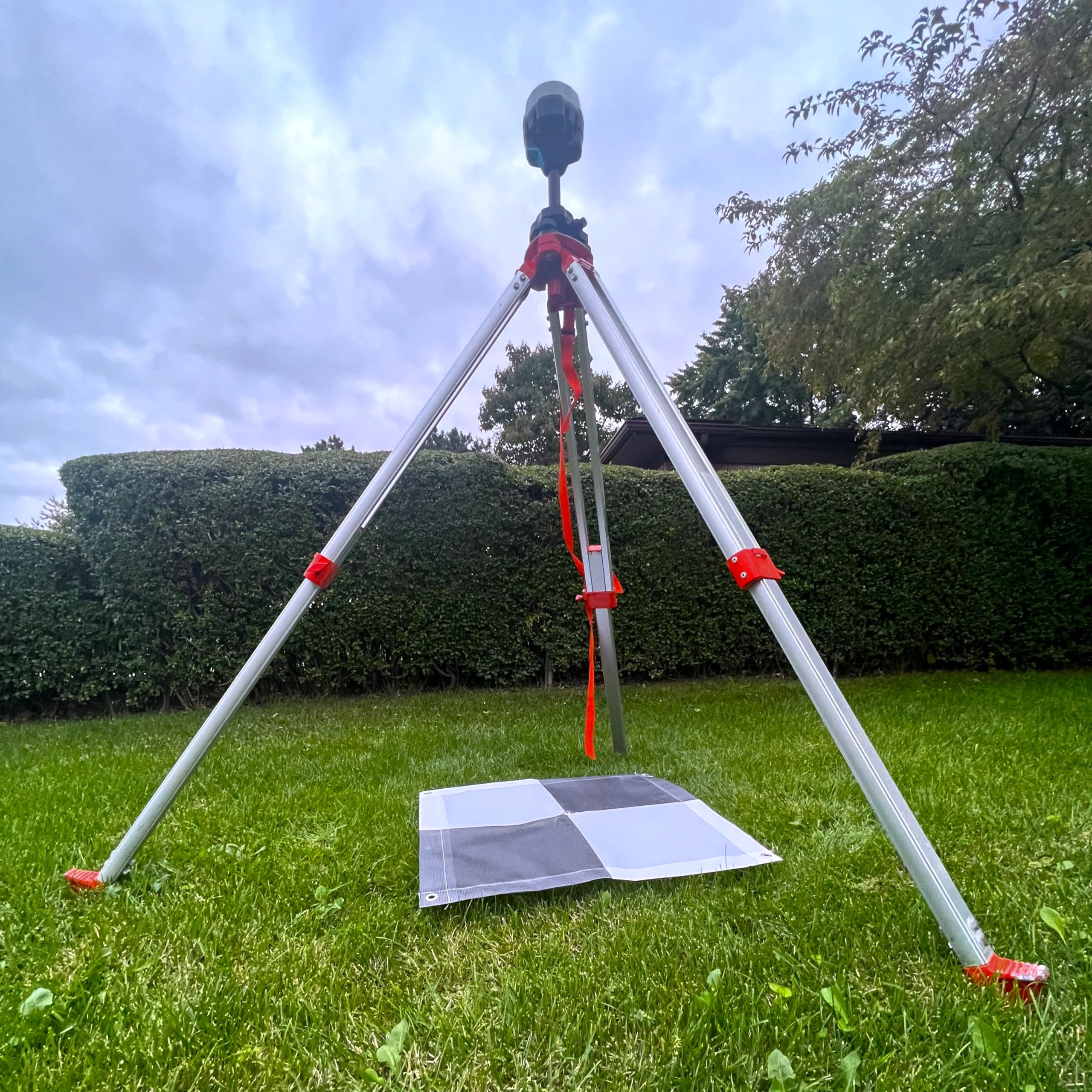 GeoGear checkerboard ground control point close up