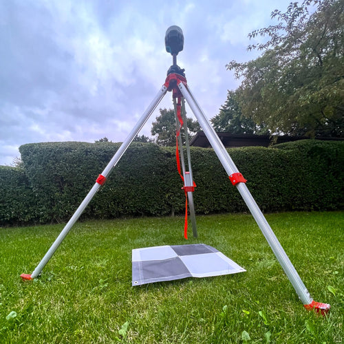 GeoGear checkerboard ground control point close up